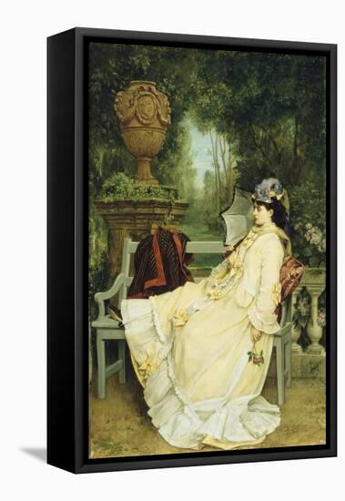 In the Garden, 1872-Auguste Toulmouche-Framed Stretched Canvas