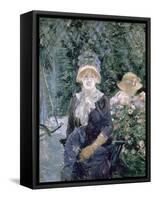 In the Garden, 1883-Berthe Morisot-Framed Stretched Canvas