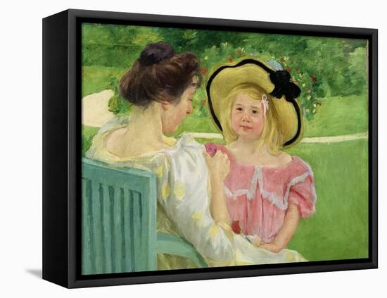 In the Garden, 1903/04-Mary Cassatt-Framed Stretched Canvas