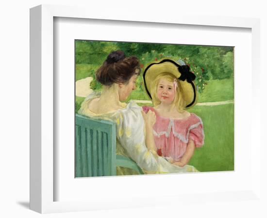 In the Garden, 1903/04-Mary Cassatt-Framed Premium Giclee Print