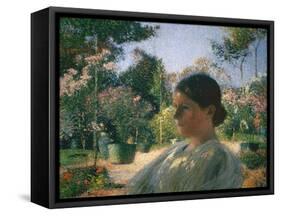 In the Garden, 1904-Henri Martin-Framed Stretched Canvas