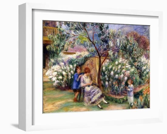 In the Garden, 1917-William James Glackens-Framed Giclee Print