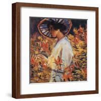 In the Garden, 1917-unknown Schuster-Framed Art Print