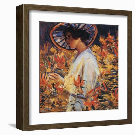 In the Garden, 1917-unknown Schuster-Framed Art Print