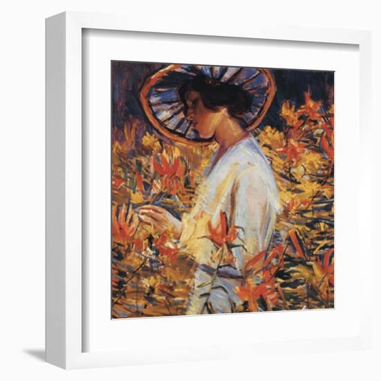 In the Garden, 1917-unknown Schuster-Framed Art Print