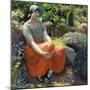 In the Garden, 1925 (Oil on Canvas)-Harold Harvey-Mounted Giclee Print