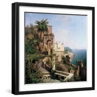 In the Garden, Amalfi-Richard Franz Unterberger-Framed Art Print