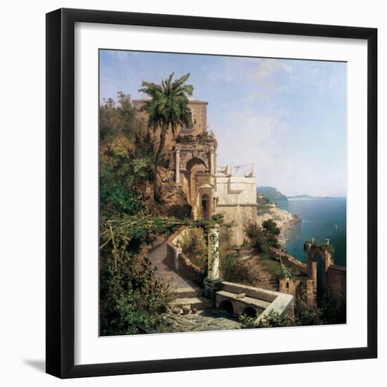 In the Garden, Amalfi-Richard Franz Unterberger-Framed Art Print