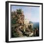 In the Garden, Amalfi-Richard Franz Unterberger-Framed Art Print