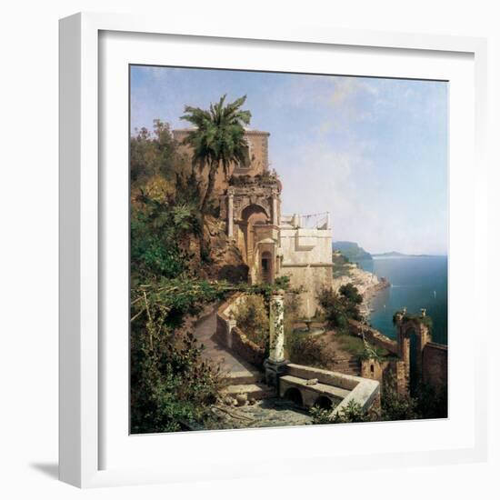 In the Garden, Amalfi-Richard Franz Unterberger-Framed Art Print