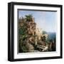 In the Garden, Amalfi-Richard Franz Unterberger-Framed Art Print