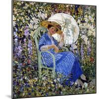 In the Garden, C.1910-11-Frederick Carl Frieseke-Mounted Premium Giclee Print