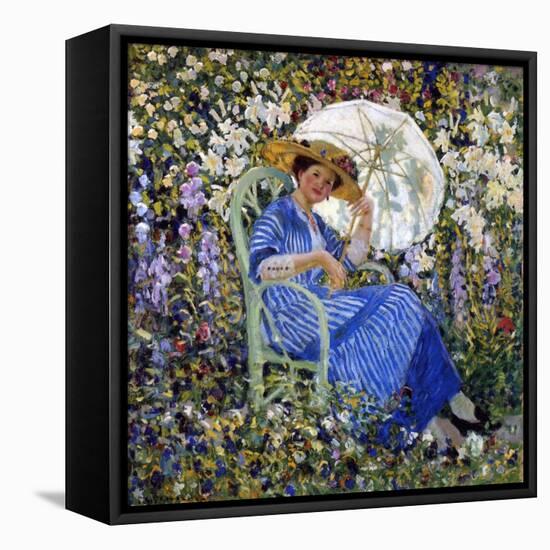 In the Garden, C.1910-11-Frederick Carl Frieseke-Framed Stretched Canvas