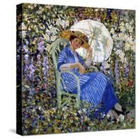 In the Garden, C.1910-11-Frederick Carl Frieseke-Stretched Canvas