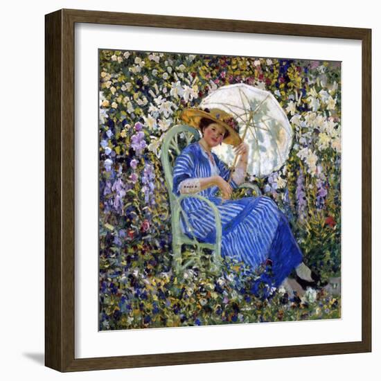 In the Garden, C.1910-11-Frederick Carl Frieseke-Framed Giclee Print