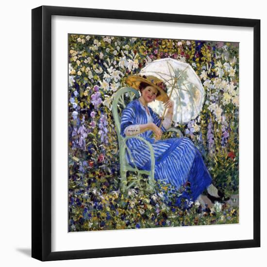 In the Garden, C.1910-11-Frederick Carl Frieseke-Framed Giclee Print