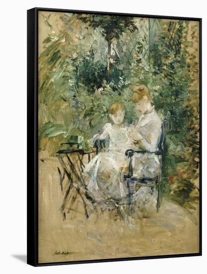 In the Garden; Dans Le Jardin, C.1885-Berthe Morisot-Framed Stretched Canvas