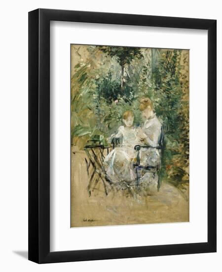 In the Garden; Dans Le Jardin, C.1885-Berthe Morisot-Framed Premium Giclee Print