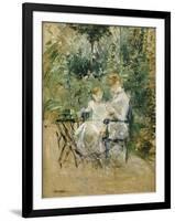 In the Garden; Dans Le Jardin, C.1885-Berthe Morisot-Framed Premium Giclee Print