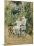 In the Garden; Dans Le Jardin, C.1885-Berthe Morisot-Mounted Premium Giclee Print