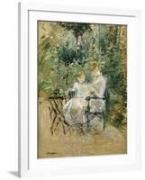 In the Garden; Dans Le Jardin, C.1885-Berthe Morisot-Framed Giclee Print