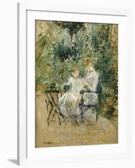 In the Garden; Dans Le Jardin, C.1885-Berthe Morisot-Framed Giclee Print