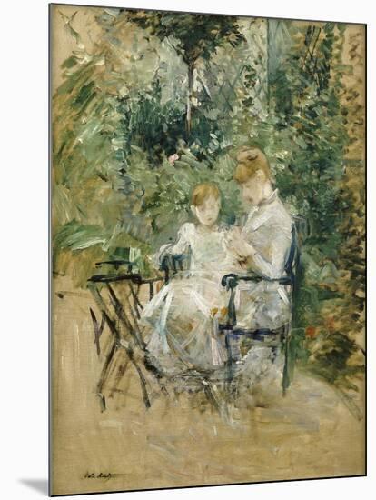 In the Garden; Dans Le Jardin, C.1885-Berthe Morisot-Mounted Giclee Print