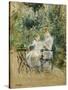 In the Garden; Dans Le Jardin, C.1885-Berthe Morisot-Stretched Canvas