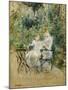 In the Garden; Dans Le Jardin, C.1885-Berthe Morisot-Mounted Giclee Print