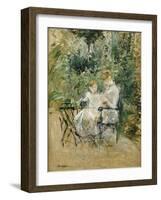 In the Garden; Dans Le Jardin, C.1885-Berthe Morisot-Framed Giclee Print