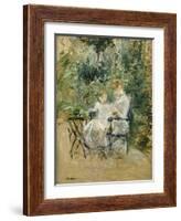 In the Garden; Dans Le Jardin, C.1885-Berthe Morisot-Framed Giclee Print