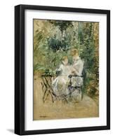 In the Garden; Dans Le Jardin, C.1885-Berthe Morisot-Framed Giclee Print