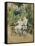 In the Garden; Dans Le Jardin, C.1885-Berthe Morisot-Framed Stretched Canvas