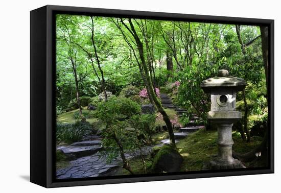 In the Garden II-Brian Moore-Framed Stretched Canvas
