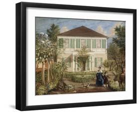 In the Garden of a House in the West Indies, 1844-Isaac Mendez Belisario-Framed Giclee Print