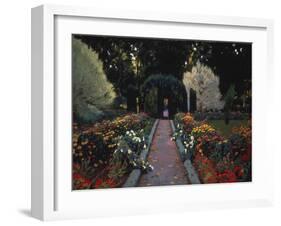 In the Garden of Aranjuez. 1908-Santiago Rusinol y Prats-Framed Giclee Print