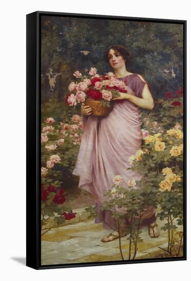 In the Garden of Roses-Richard Willes Maddox-Framed Stretched Canvas