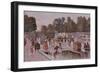 In the Garden of the Tuileries-Francois Flameng-Framed Giclee Print