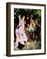 In the Garden, or under the Trees of the Moulin De La Galette, 1875-Pierre-Auguste Renoir-Framed Giclee Print