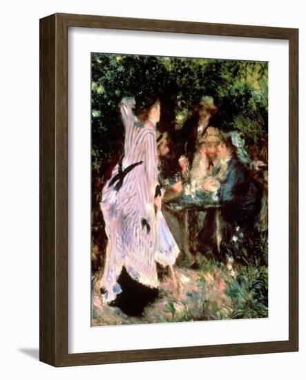 In the Garden, or under the Trees of the Moulin De La Galette, 1875-Pierre-Auguste Renoir-Framed Giclee Print