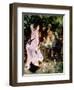 In the Garden, or under the Trees of the Moulin De La Galette, 1875-Pierre-Auguste Renoir-Framed Giclee Print