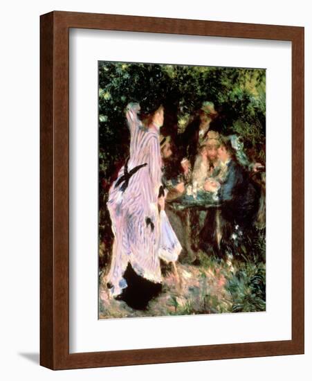 In the Garden, or under the Trees of the Moulin De La Galette, 1875-Pierre-Auguste Renoir-Framed Giclee Print