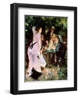 In the Garden, or under the Trees of the Moulin De La Galette, 1875-Pierre-Auguste Renoir-Framed Giclee Print