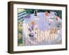 In the Garden, Table with Oranges-Sarah Butterfield-Framed Giclee Print