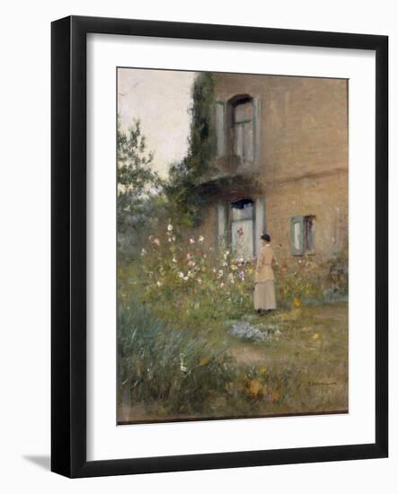 In the Garden-Ivan Pavlovich Pochitonov-Framed Giclee Print
