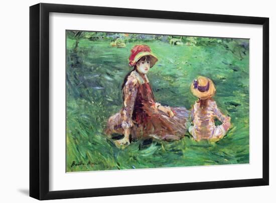 In the Garden-Berthe Morisot-Framed Art Print