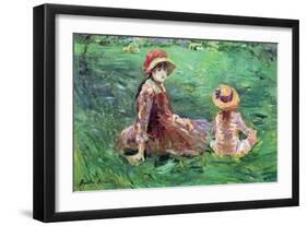 In the Garden-Berthe Morisot-Framed Art Print