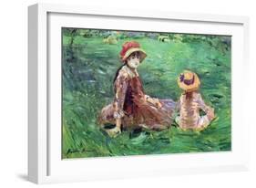 In the Garden-Berthe Morisot-Framed Art Print