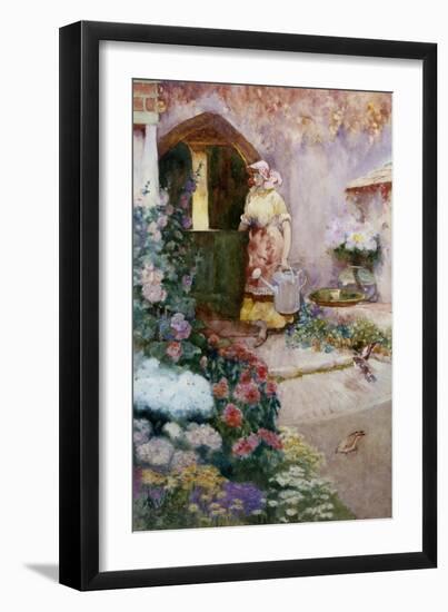 In the Garden-David Woodlock-Framed Premium Giclee Print