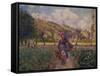 In the Garden-Camille Pissarro-Framed Stretched Canvas